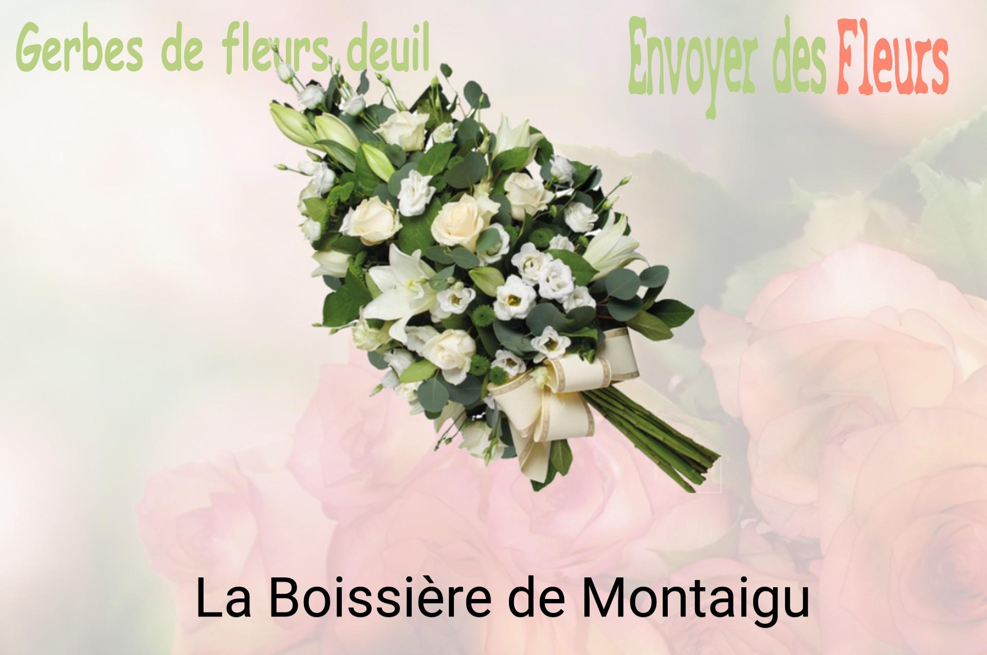 Gerbe de fleurs de deuil livrée à La Boissière-de-Montaigu